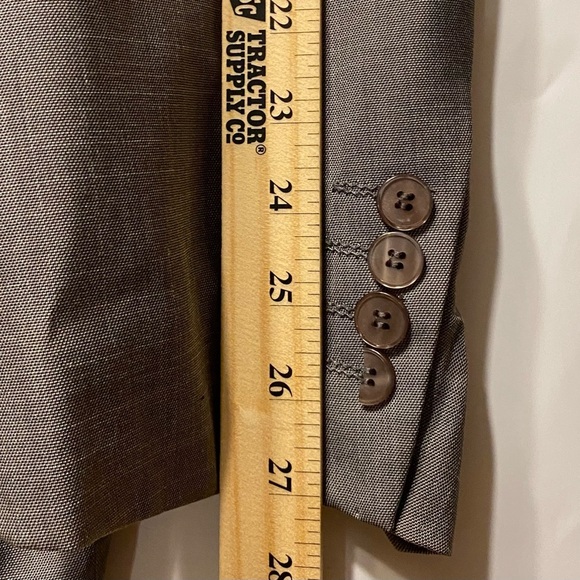 BUY 1 GET 1 SUIT COAT Stacy Adam Blazer Classic Fully Lined Two Vent 60R Gray - Picture 12 of 13